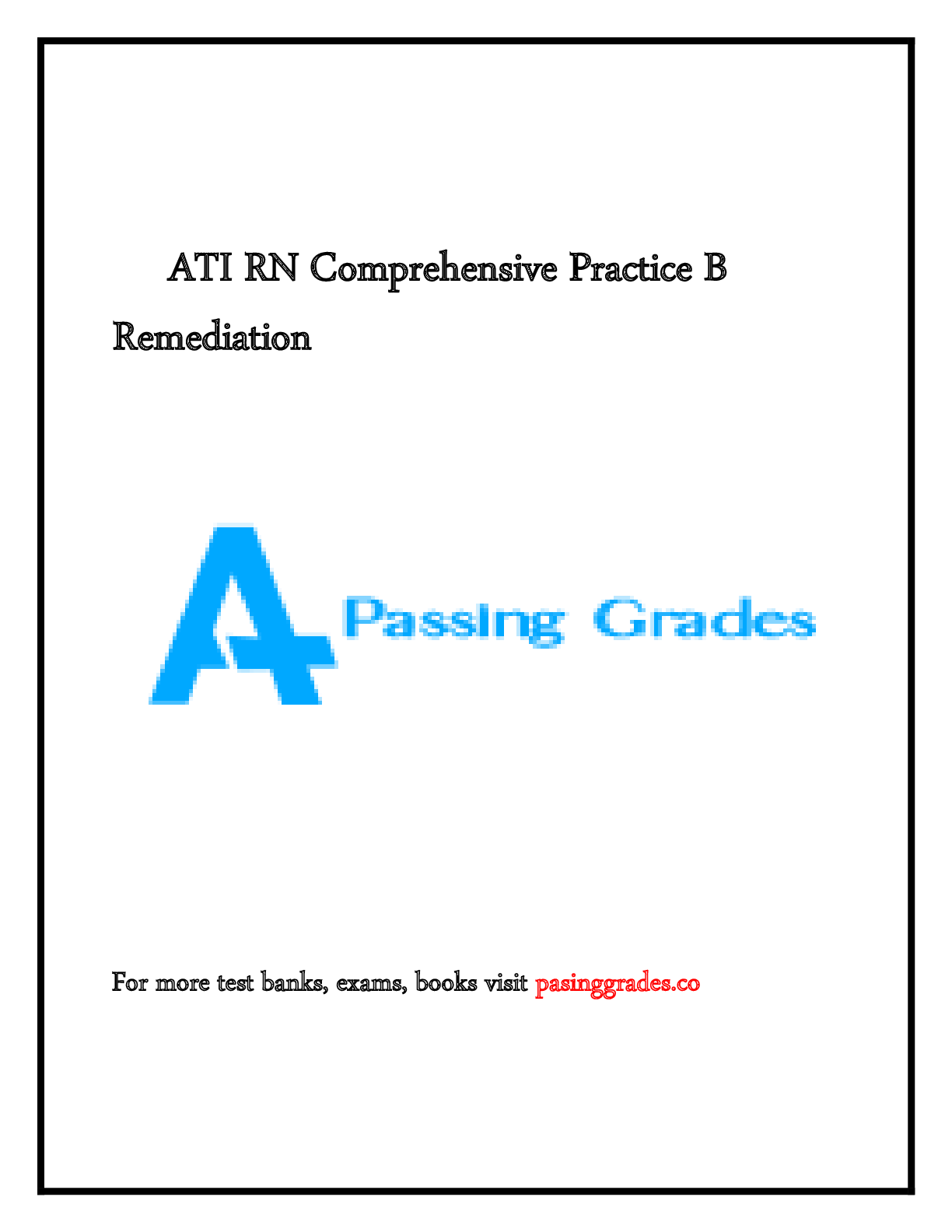 Preview image for ATI RN Comprehensive Practice B Remediation 2021